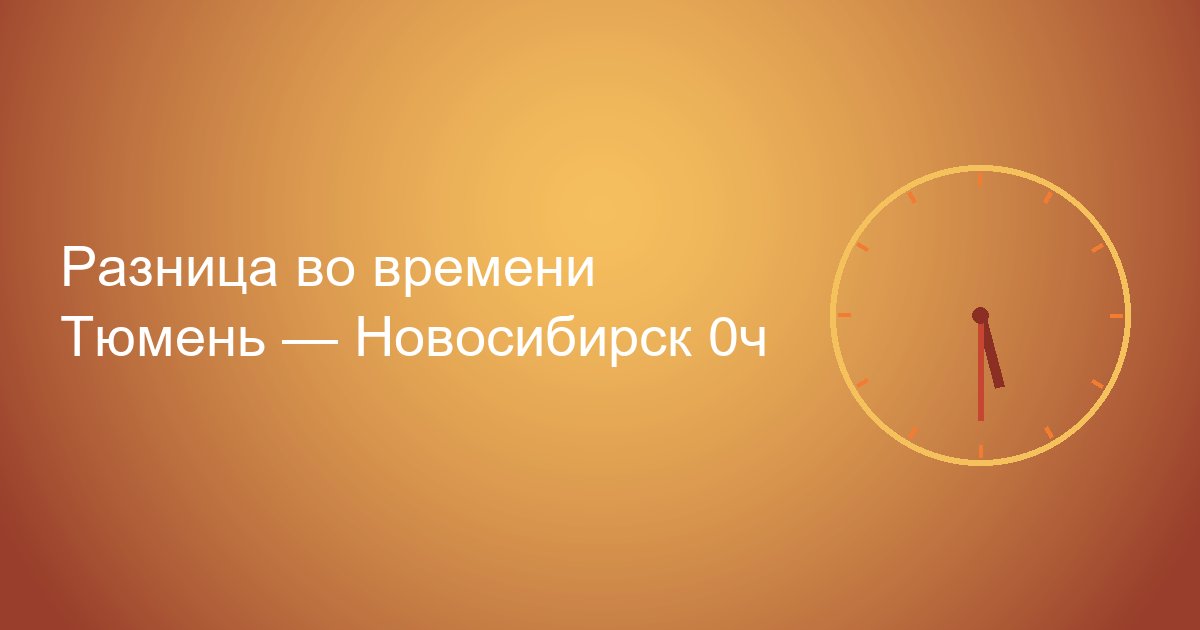 Тюмень Сургут разница во времени